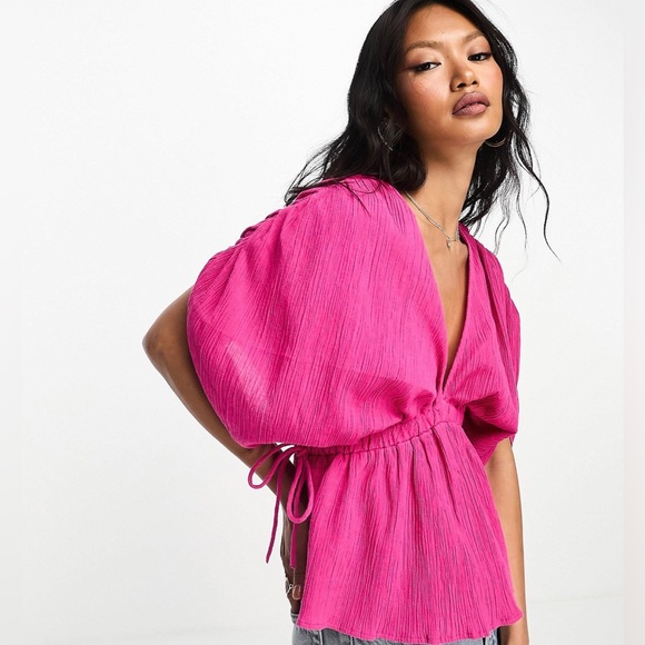 ASOS pink kimono style top. NEW with tags. - Picture 1 of 3
